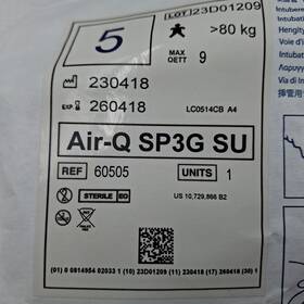 60505 Sunmed Air Qsp Intubating Laryngeal Airway Air-q Sp3q Su Ref Box Of 10