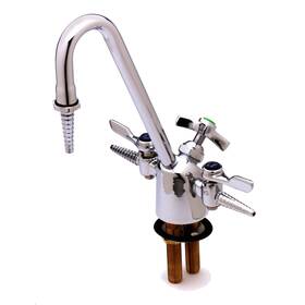 Bl-6000-02 T & S And Gas Water Lab Fixture With 6 Inch Gooseneck Spout