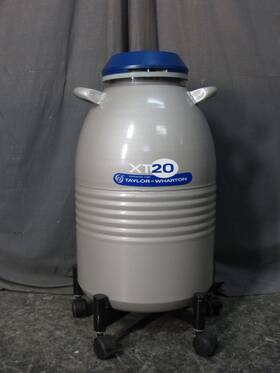 Xt20 Taylor Wharton Cryogenic Ln2 Sample Storage Dewar With 6 Canisters