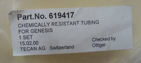 619417 Tecan Part No. Chemically Resistant Tubing For Genesis Qty 1