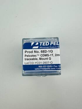 2mm-1um Ted Pella Inc 682-1q Pelcotec Cdms-1t Traceable Mount Q