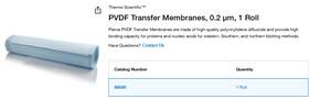 0.2um Thermo Scientific 88520 Pvdf Transfer Roll New 2026 Lot 3.75 M X 26.5 Cm
