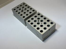 Bk165x17a Thermolyne Test Tube Dry Bath Heating Block 20 Wells Each 2x