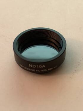 Nd01a Thorlabs Nd10a - Reflective 25 Mm Nd Filter Sm1-threaded Mount Optical Density 0.1