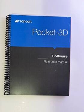 Pocket-3d Topcon 7010-0628 Software Reference Manual