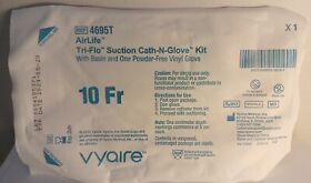 4695t Tri-flo 10 Fr Suction Cath N Glove Lot Of 5
