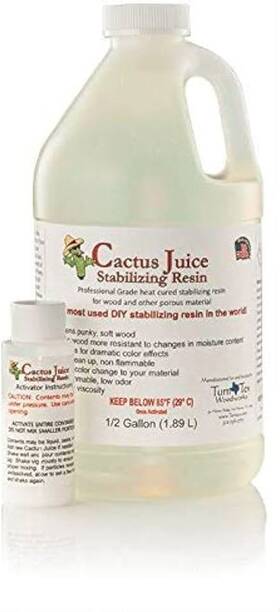 Woodworking-1 Turn Tex Cj64 Cactus Juice Stabilizing Resin For Woodworking-1/2 Gallon Free Us Shipping