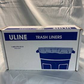 S-12985r U-line Uline Biohazard Trash Liner - 33 Gallon 2.0 Mil Infectious Waste Red 100/ct