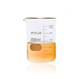 Vol.2000ml Ulab Ubg1020 Griffin Low Form Glass Beaker 3.3 Borosilicate Printed Gr