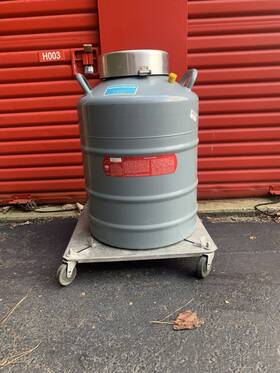 Lr-30 Union Carbide Linde Super Cryogenic Liquid Nitrogen Dewar Tank