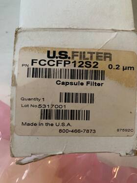 Fccfp12s2 Us Filter / Evoqua - Capsule New Sealed-0.02micron