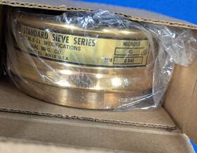 Us Standard Us3-325s New Sieve 45 Micron Brass Frame Stainless Mesh