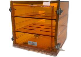 C81005 Usa Lab Plas Labs Amber Acrylic Desiccator