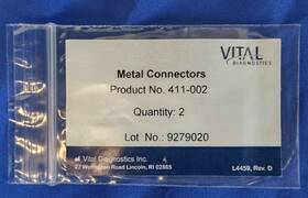 Vital Diagnostics 411-002 2 Per-pack Metal Connectors Pn#