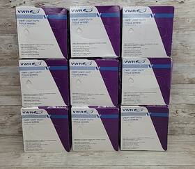 82003820 Vwr Tissue Wipers Light Duty 9 Boxes With 280 Sheets Each Some Dented New