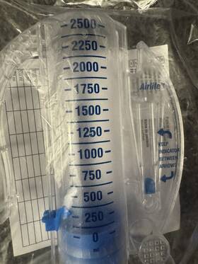 001904a Vyaire Airlife Volumetric Incentive Spirometer 2500ml Ref Breathing