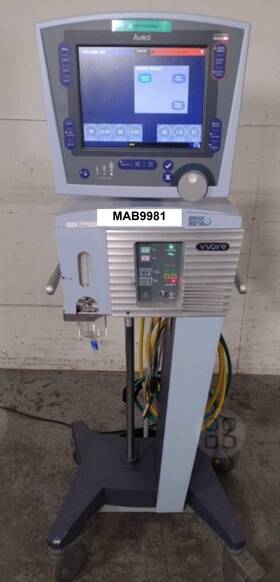 32029-001 Vyaire Avea Monitor On Rolling Stand-mab-9981-9982