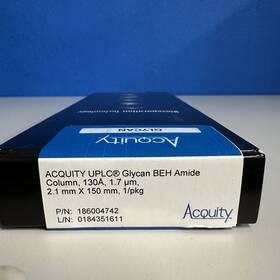 186004742 Waters Acquity Uplc Glycan Beh Amide Column 2.1 Mm X 150 130 1.7