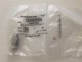 289003360 Waters Quality Parts Assy Check Valve Dual Ball And Seat
