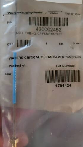 430002452 Waters Brand New Sealed P/n Tubing Assembly Gp Pump Outlet