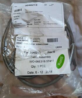5040213 Waters Cable Assembly For Syringe Pump Rev B Rohs Compliant