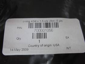 700001056 Waters O-ring