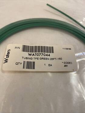 Wat077044 Waters Alliance Green Tfe Tubing 1/16 In Id X 25 Ft - 150 Coded Ah