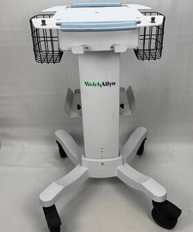 105342 Welch Allyn Lpc Heavy Duty Rolling Hospital Medical Cart Table Aluminum 37 Inch H