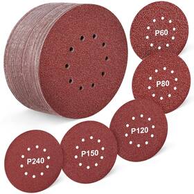260408 Wewink Plus 50 Pcs 9-inch 10-hole Sanding Discs For Drywall Sander 60 80 120 150 240 Gri