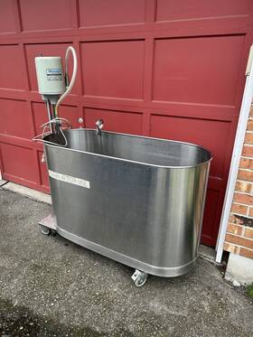 H-90-m Whitehall Hi-boy 90 Gallon Mobile Physical Hydro Therapy Rehab Full Body Tub