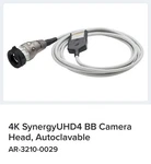 Arthrex 4K Synergy UHD4 Bb Camera Head, Autoclavable AR-3210-0029. Fixed Price $4750.00.