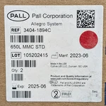 Pall Allegro System 3404-1894C 650L Mmc Std. Fixed Price $940.00.