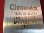 Chromalox Circulation Heater GCHCIS-01-003P-E2 240V 3000 Watts. Fixed Price $950.00.