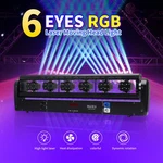 Paidun Rgb Led 6 Eyes Laser Moving Head Light Bar 500MW Wedding Big Show Event. Fixed Price $390.00.