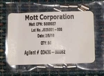 50 Pieces Agilent G3430-80062 Valve Aux Frit Sccm H2 15 Psig Mott Corp.. Fixed Price $500.00.