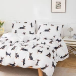 3D Boston Terrier Dog Clipart Quilt Cover Bedding Sets Pillowcases Queen. Fixed Price $86.50.