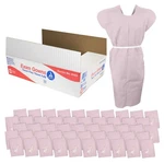 Dynarex Exam Gowns 50 Count 3-PLY Poly Tissue, Universal Size, Mauve Color. Fixed Price $49.99.