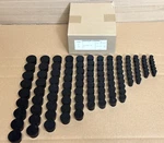 Cole Parmer Black Rubber Stoppers, Assorted Sizes 00-8, 107 Pack New. Fixed Price $35.19.