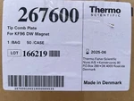 Thermo Scientific Tip Comb Plate For KF96 Dw Magnet 267600 Case Of 50 New. Fixed Price $14.99.