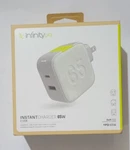 Infinity Lab Instantcharger 65W 2 Usb, Powerful Usb-c & Usb-a Gan Pd. Fixed Price $29.00.