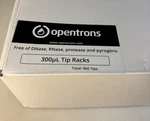 Opentrons OT-2 300UL Racks Box Of 10 (960 Tips) Free Dnase/rnase. Fixed Price $49.00.