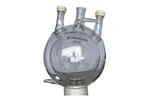 Chemglass CG-1538-10, 3L, Neck, Round Jacketed Flask Immaculate Condition. Fixed Price $767.00.