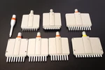 Lot X8) Thermo Labysystems Pipette Heads 1500UL 300UL 50UL 40UL. Fixed Price $225.00.