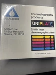 Analtech 21521 Uniplates, 10X20CM/UV/SCORED/HARD/SILICA GHL/250UM. Fixed Price $75.00.