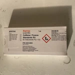 Thermo Scientific Caffeine Standards Kit 5-500UG/ML 1.8ML P/n 70-6565. Fixed Price $110.00.