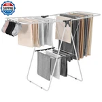 Vevor Clothes Drying Rack 2-TIER Foldable Laundry Dryer Sock Clips 21. Fixed Price $52.53.