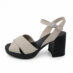 Paul Smith Poppy Platform Sandals Block Heel Ankle Strap Off White US:10.5 EU:37. Fixed Price $55.00.