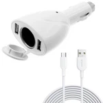 Power Cord 6FT Type-c Cable 2-PORT Usb Charger Dc Socket For Smart Phones. Fixed Price $12.34.
