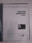 Hp 3310A/B Function Generator, Operating And Service Manual, Used. Fixed Price $25.00.