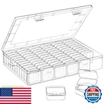 Dilibra Large Bead Organizer Box, 66 Small Clear Storage Containers With Handle. Fixed Price $34.98.